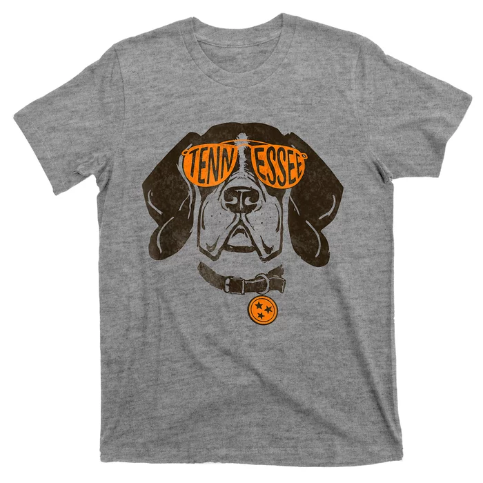 Tennessee Dog Sport Lovers | Tennessee Tri Stars Flag T-Shirt