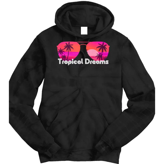 Tropical Dreams Summer Vibes Tie Dye Hoodie