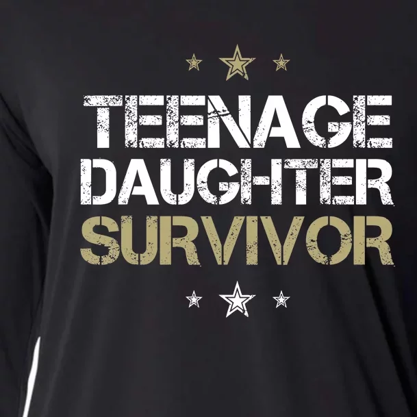 Teenage Daughter Survivor Teenager Dad Mom FatherS Day Cooling Performance Long Sleeve Crew