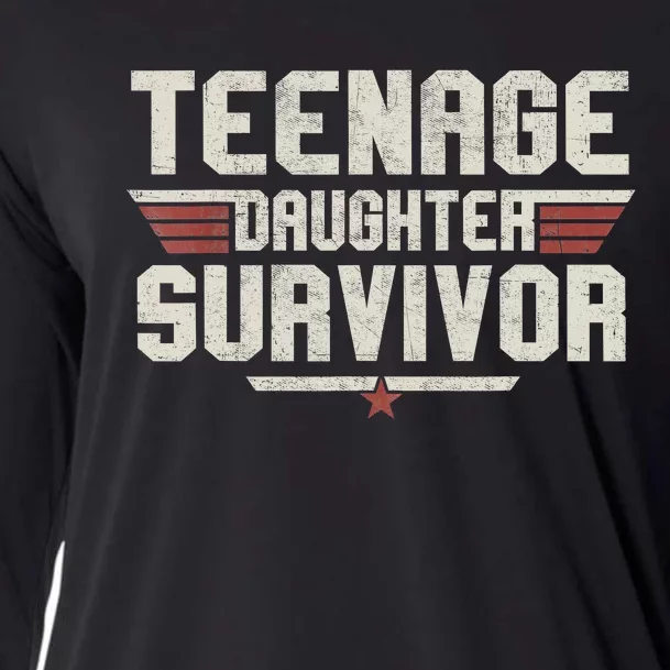 Teenage Daughter Survivor Teenager Dad Mom FatherS Day Cooling Performance Long Sleeve Crew