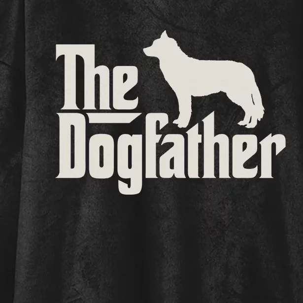 The Dogfather Siberian Husky Dog Dad Pullover Hoodie Hooded Wearable Blanket