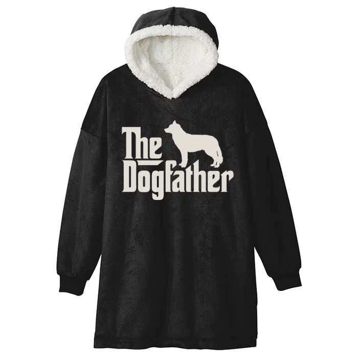 The Dogfather Siberian Husky Dog Dad Pullover Hoodie Hooded Wearable Blanket