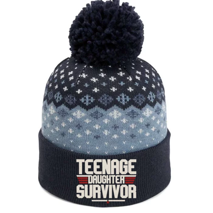 Teenage Daughter Survivor Funny Parent Gift The Baniff Cuffed Pom Beanie