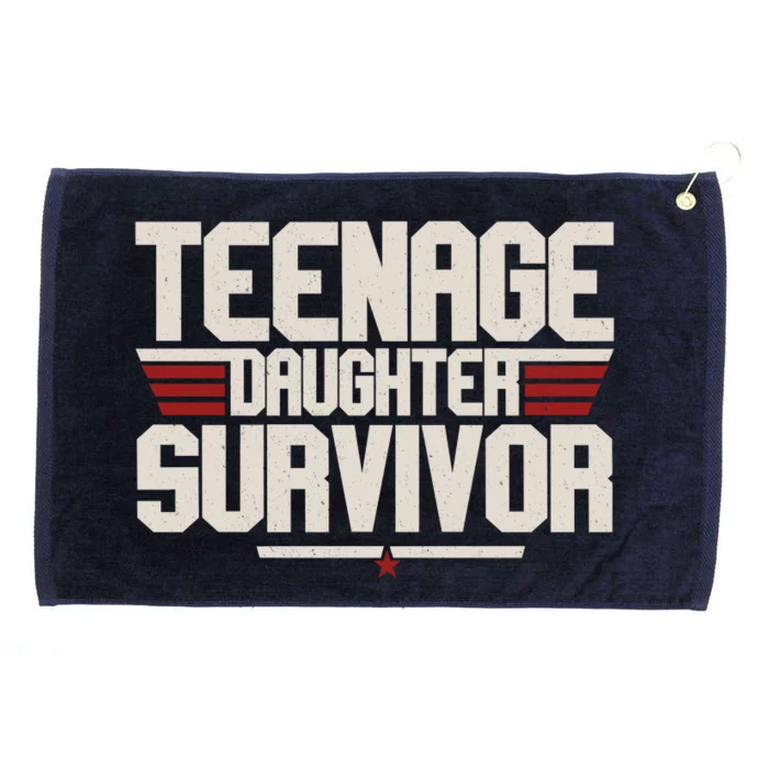 Teenage Daughter Survivor Funny Parent Gift Grommeted Golf Towel