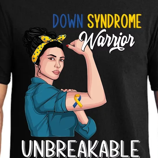 T21 Down Syndrome Awareness Warrior Unbreakable Hope Gift Pajama Set