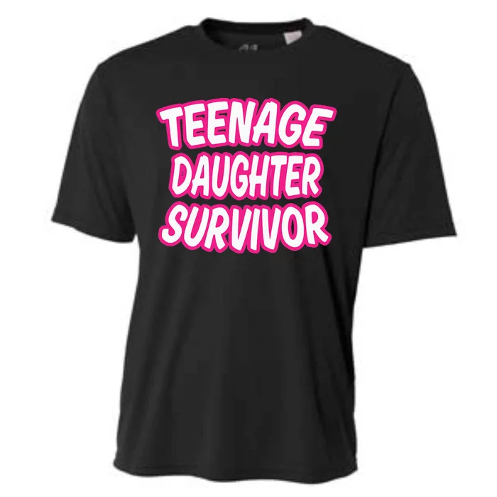 Teenage Daughter Survivor Funny Cooling Performance Crew T-Shirt