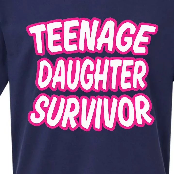 Teenage Daughter Survivor Funny Sueded Cloud Jersey T-Shirt