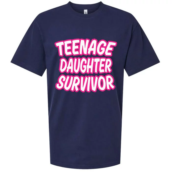 Teenage Daughter Survivor Funny Sueded Cloud Jersey T-Shirt