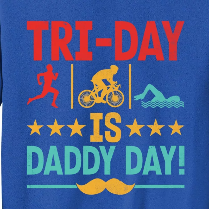 Triathlon Dad Swim Bike Run Triathlete Funny Iron Father Great Gift Sweatshirt