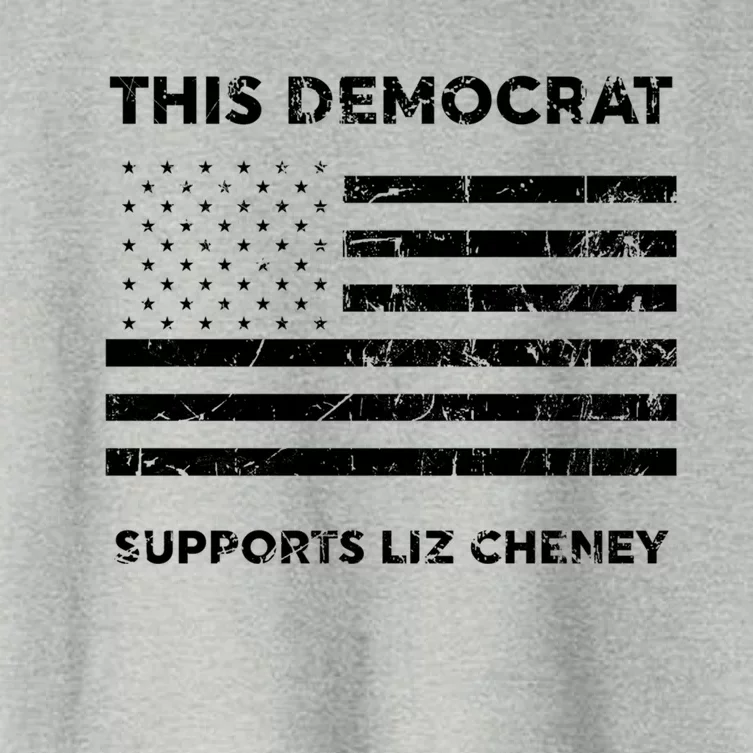 This Democrat Supports Liz Cheney Gift Women's Crop Top Tee