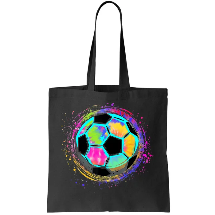 Tie Dye Soccer Ball For All Soccer Lovers Tote Bag