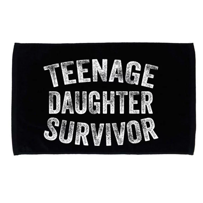 Teenage Daughter Survivor Funny Vintage Microfiber Hand Towel