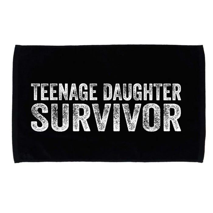 Teenage Daughter Survivor Funny Vintage Microfiber Hand Towel