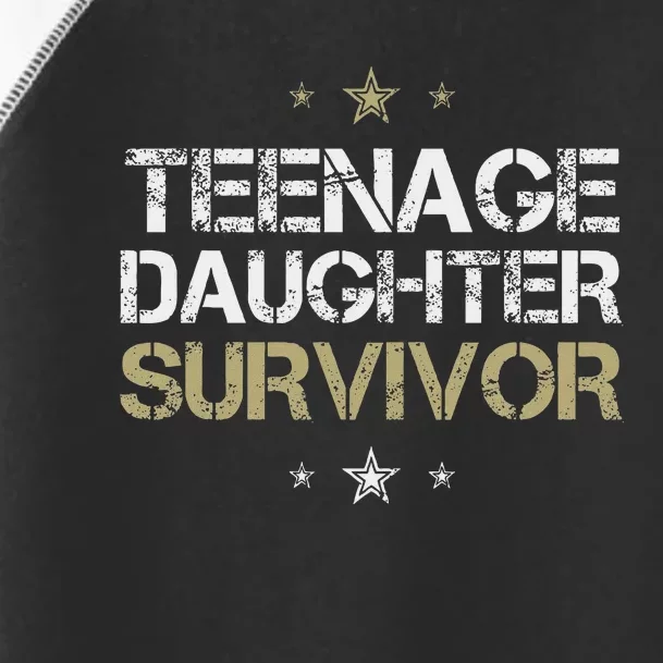 Teenage Daughter Survivor Funny Parent Toddler Fine Jersey T-Shirt