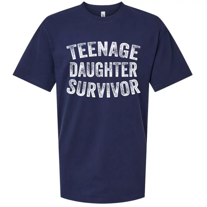 Teenage Daughter Survivor Funny Vintage Sueded Cloud Jersey T-Shirt