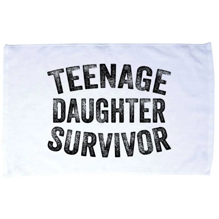 Teenage Daughter Survivor Funny Vintage Microfiber Hand Towel