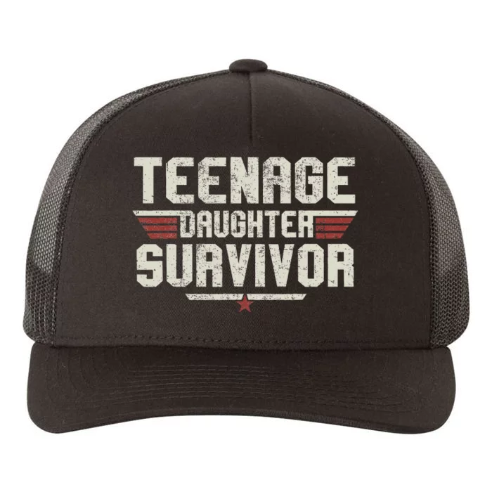 Teenage Daughter Survivor Vintage Dad Mom Yupoong Adult 5-Panel Trucker Hat