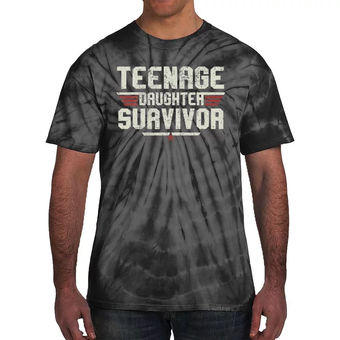 Teenage Daughter Survivor Vintage Dad Mom Tie-Dye T-Shirt