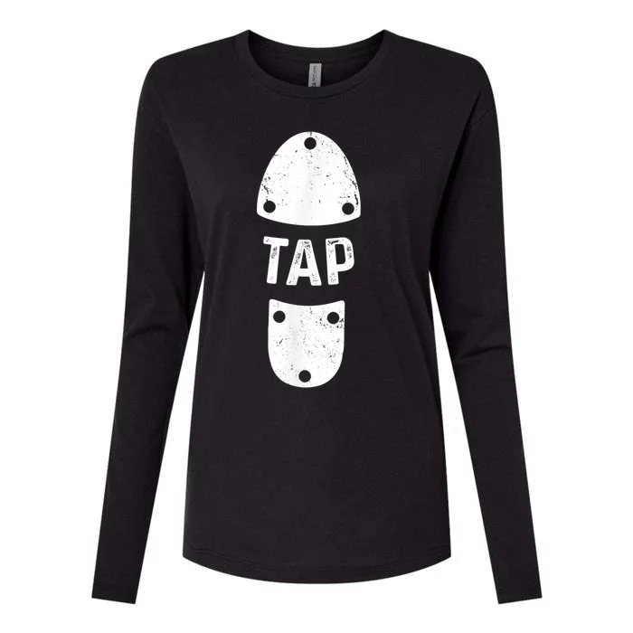 Tap Dancer Shoe Tap Dance Womens Cotton Relaxed Long Sleeve T-Shirt