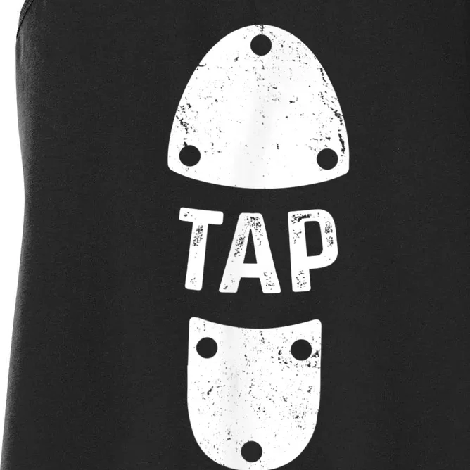 Tap Dancer Shoe Tap Dance Women's Racerback Tank