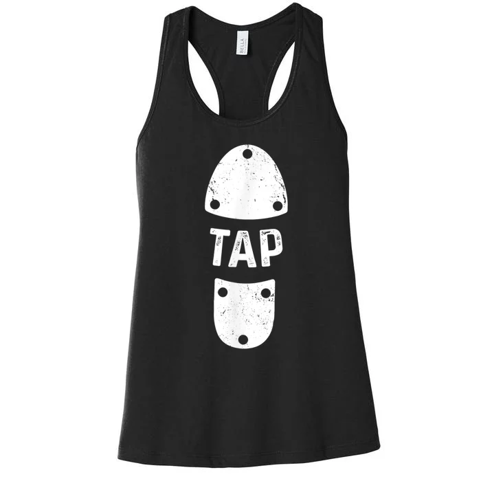 Tap Dancer Shoe Tap Dance Women's Racerback Tank