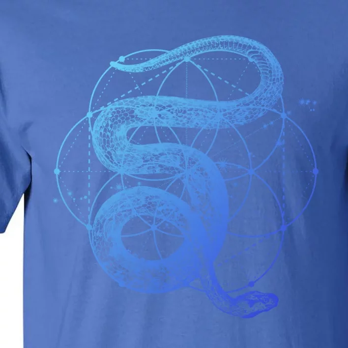 The Dharma Store Sacred Geometry Seed Of Life Snake Gift Tall T-Shirt