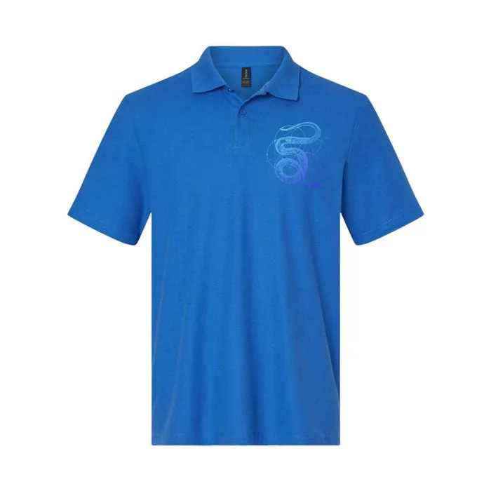 The Dharma Store Sacred Geometry Seed Of Life Snake Gift Softstyle Adult Sport Polo