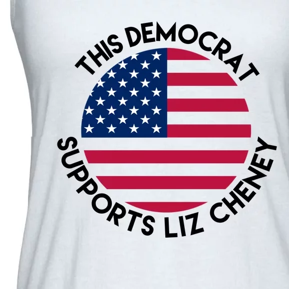 This Democrat Supports Liz Cheney Funny Election Ladies Essential Flowy Tank