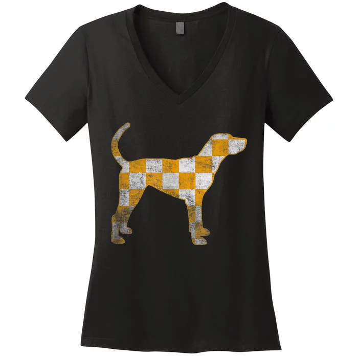 Tennessee Dog Sport Lovers Rocky Top Women's V-Neck T-Shirt