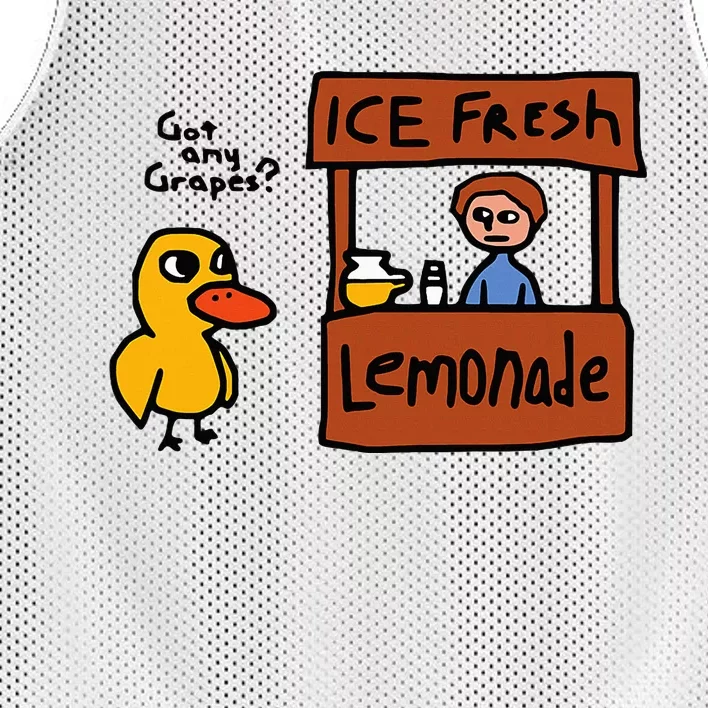 The Duck Song Got Any Grapes Mesh Reversible Basketball Jersey Tank