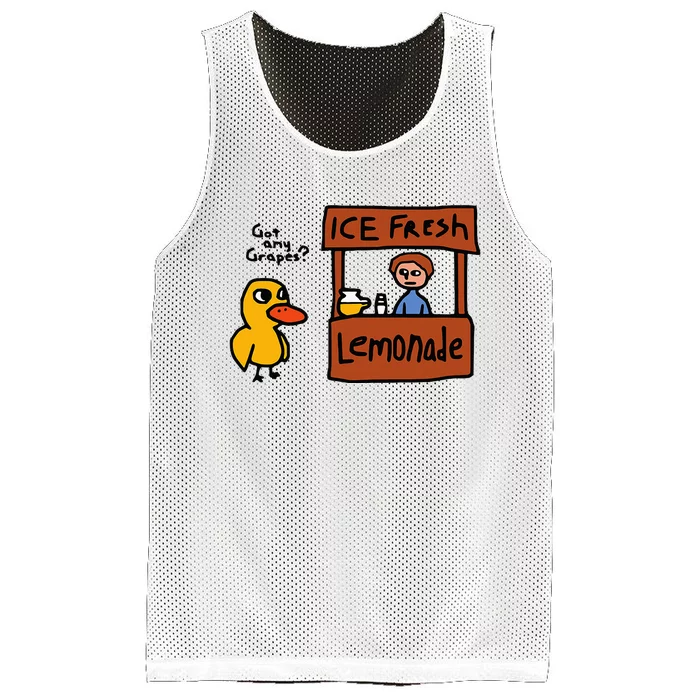 The Duck Song Got Any Grapes Mesh Reversible Basketball Jersey Tank