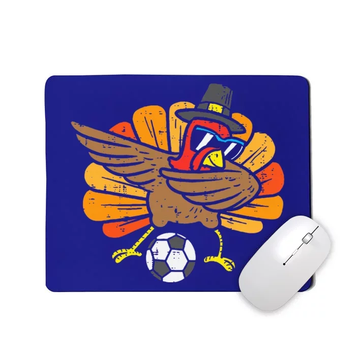 Turkey Dab Soccer Football Thanksgiving Dance Mousepad