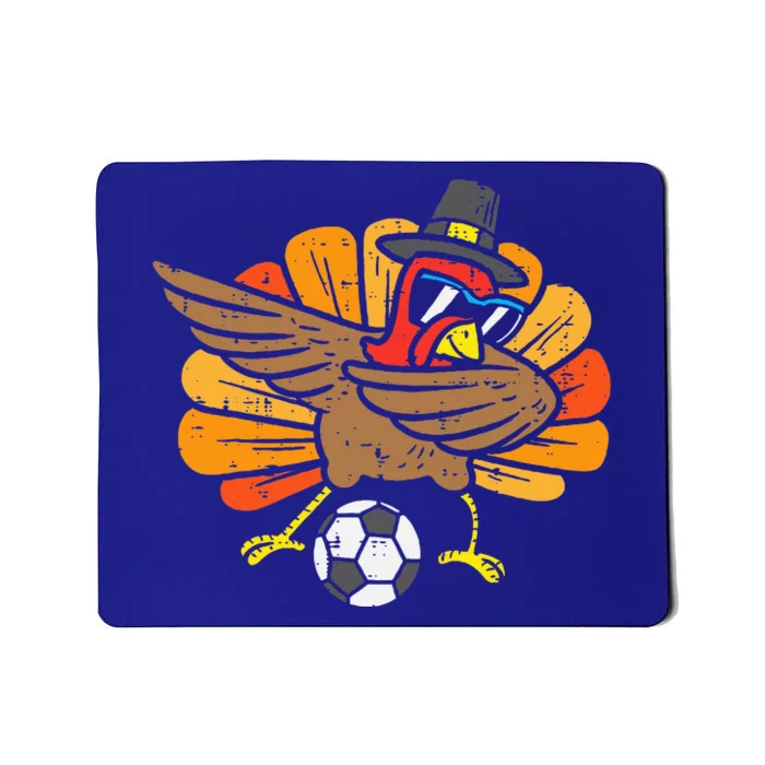 Turkey Dab Soccer Football Thanksgiving Dance Mousepad