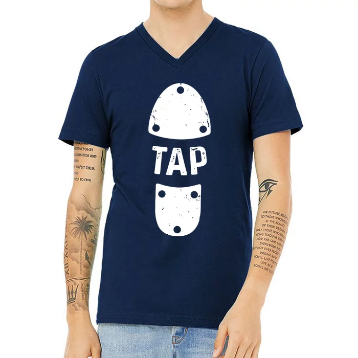 Tap Dancer Shoe Tap Dance V-Neck T-Shirt