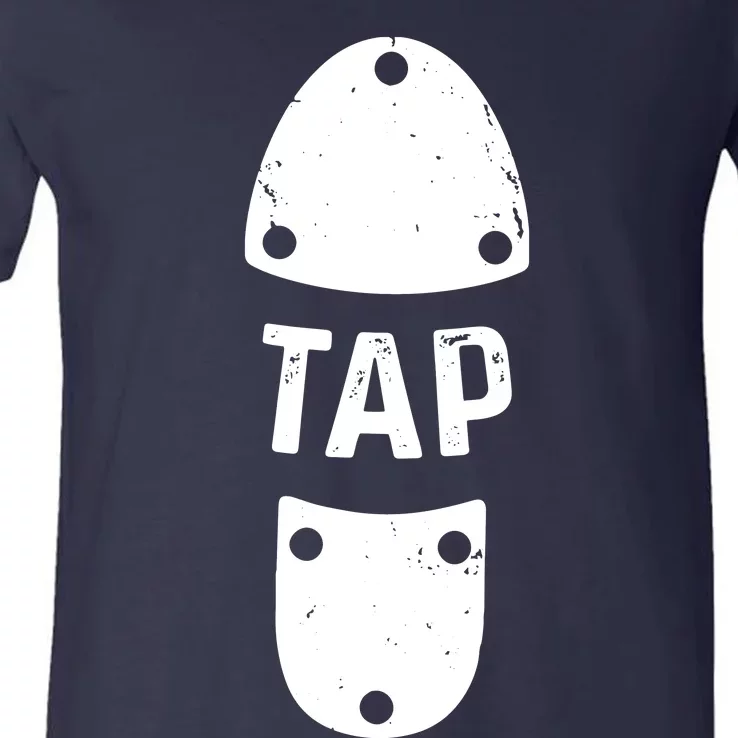 Tap Dancer Shoe Tap Dance V-Neck T-Shirt