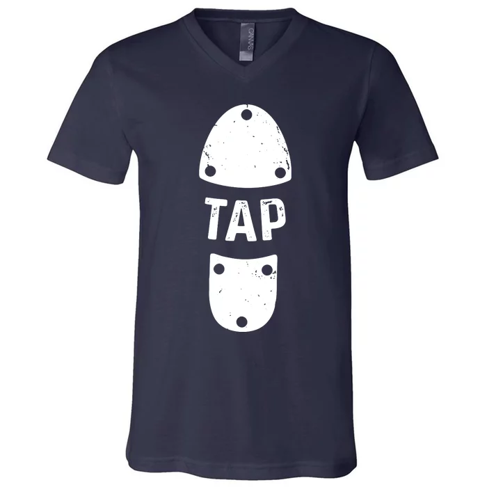 Tap Dancer Shoe Tap Dance V-Neck T-Shirt