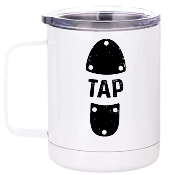 Tap Dancer Shoe Tap Dance Front & Back 12oz Stainless Steel Tumbler Cup