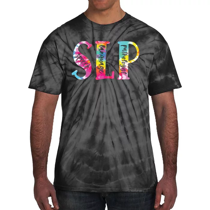 Tie Dye SLP Speech Language Pathologist Speech Therapy Tie-Dye T-Shirt