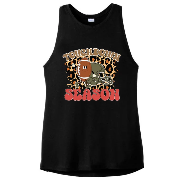 Touch Down Season Ladies Tri-Blend Wicking Tank