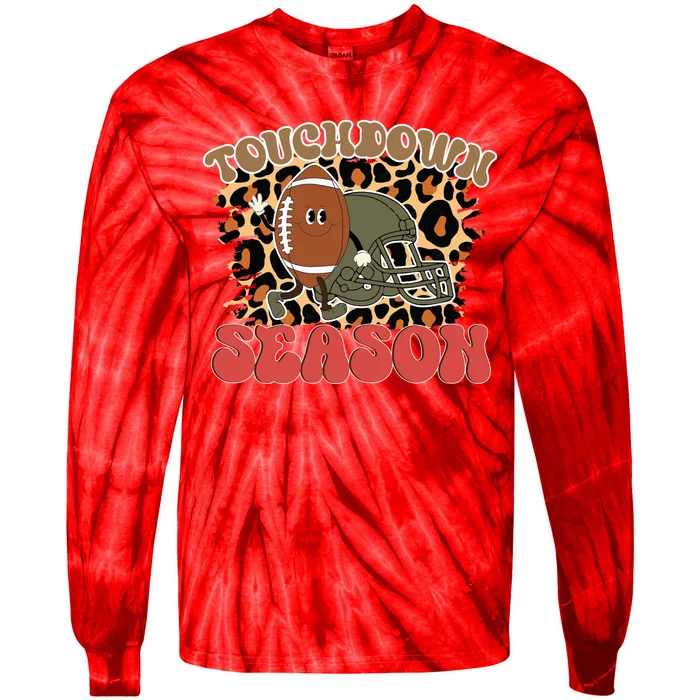 Touch Down Season Tie-Dye Long Sleeve Shirt