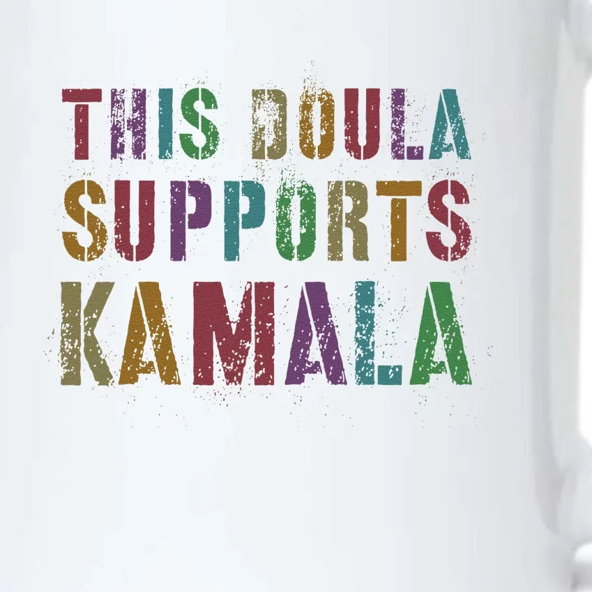 This Doula Supports Kamala 2024 47th Grab Him By Ballot Black Color Changing Mug