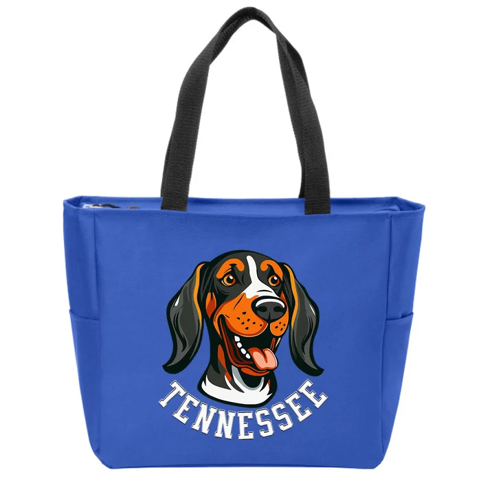 Tennessee Dog Sport Lovers Tennessee Fan Coonhound Zip Tote Bag