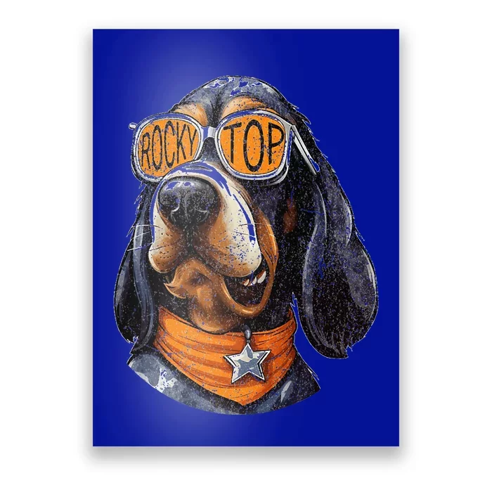 Tennessee Dog Sport Lovers Coonhound Fan Rocky Top Tn Poster