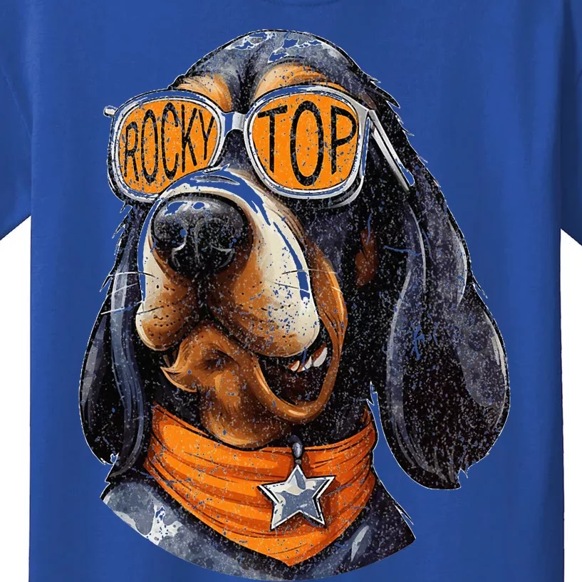 Tennessee Dog Sport Lovers Coonhound Fan Rocky Top Tn Kids T-Shirt