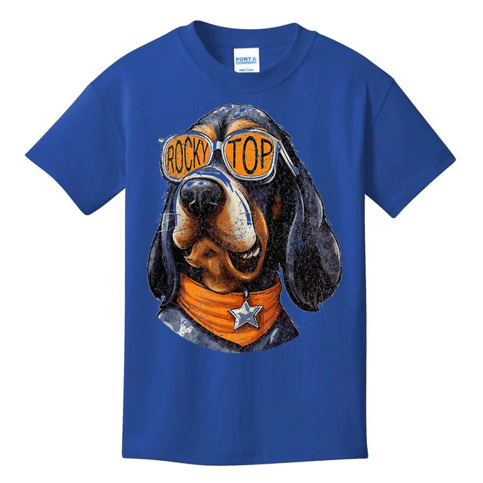 Tennessee Dog Sport Lovers Coonhound Fan Rocky Top Tn Kids T-Shirt