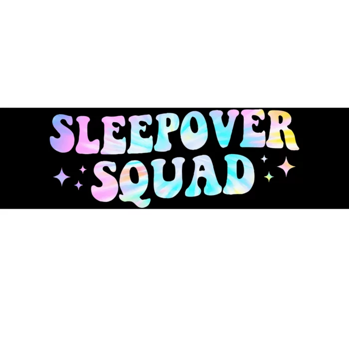 Tie Dye Sleepover Squad Pajama Party Bumper Sticker