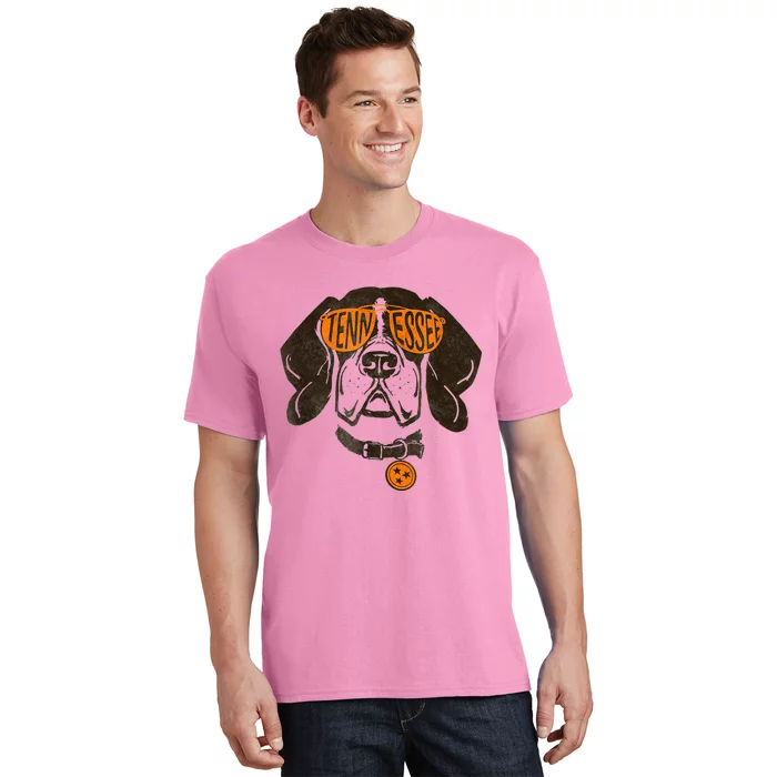 Tennessee Dog Sport Lovers | Tennessee Tri Stars Flag T-Shirt