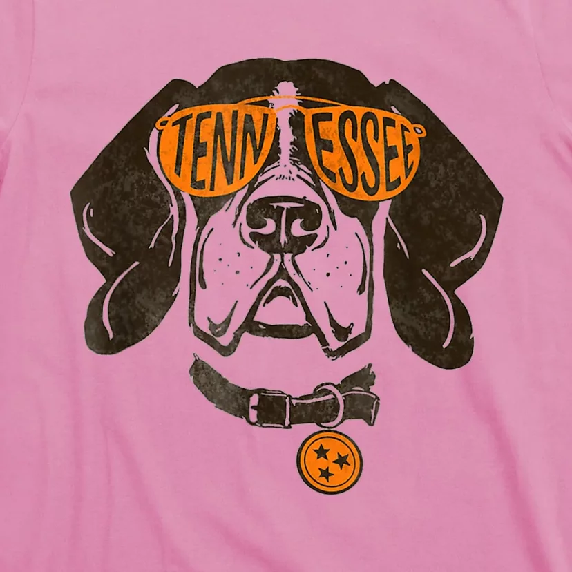 Tennessee Dog Sport Lovers | Tennessee Tri Stars Flag T-Shirt