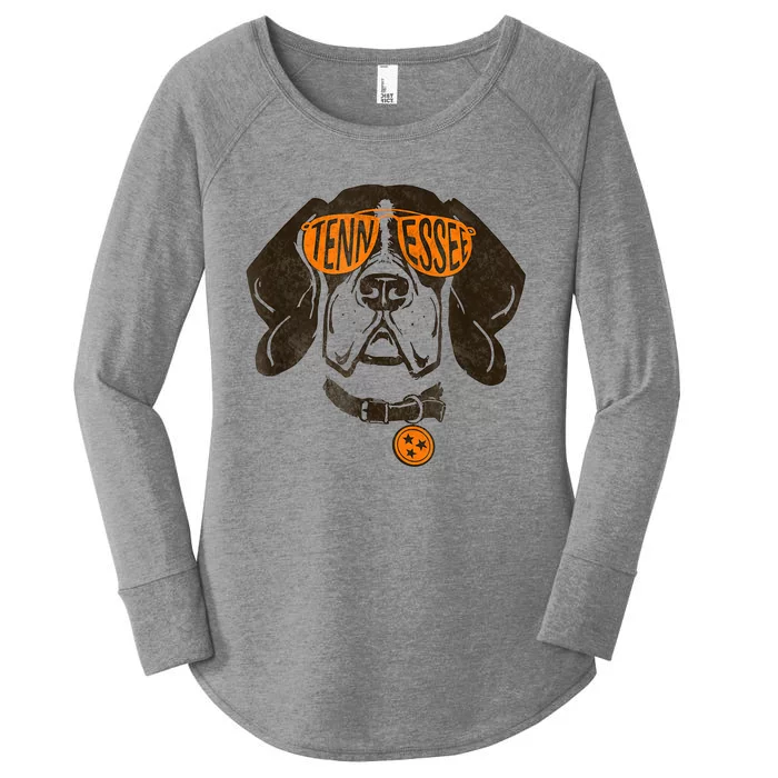 Tennessee Dog Sport Lovers | Tennessee Tri Stars Flag Women's Perfect Tri Tunic Long Sleeve Shirt