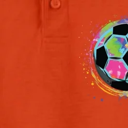 Tie Dye Soccer Ball For All Soccer Lovers Men Women Dry Zone Grid Performance Polo